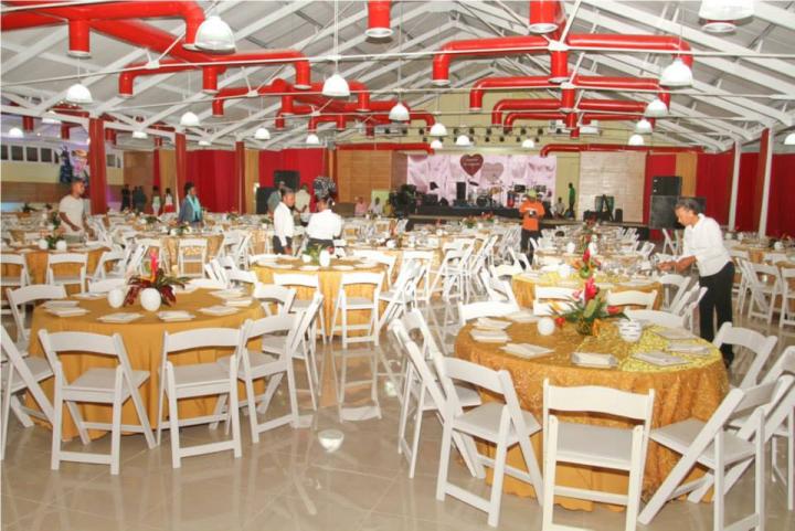 An interior view of the new Convention Center of Jacmel