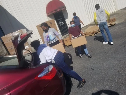 Food distribution deliveries during Covid-19 in Atlanta